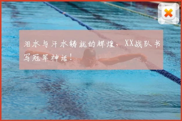 泪水与汗水铸就的辉煌,XX战队书写冠军神话!